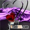 Beautiful Gifts Double Heart Crystal Award