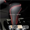 Gear Shift Knob Cover For Ssangyong Korando Automatic Car Special Hand-stitched Black Genuine Leathe