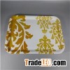 16inch Yellow And White 30% Rectangular Melamine Service Tray