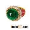 Gold Plated CZ Ring