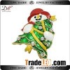 Christmas tree and claus creative Brooch