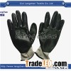 13G 100% Polyester Gray Liner Nitrile Coated Glove