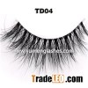 NEW 100% Cruelty-free Mink Hairs 3D INVISIBLE Band Mink Fur Lashes TD04