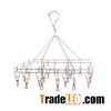 Folding Stainless Steel Clothes Hanging Sock Peg Hanger Airer