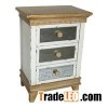 3 Drawer Mirrored Bedside Cabinets