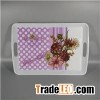 Home Daily Dinnerware Table Use Melamine Rectangular Trays With Handles