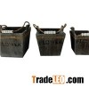 Distressed Wooden Flower Pots