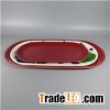 3pcs Outdoor Use Sand Finish Melamine Rectangular Tray Set