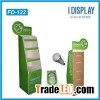 Factory Supplier Free Standing Corrugated Cardboard Box Display Stand For LED Bulbs