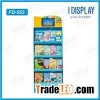 Customized Paper Material POS Display Rack With LCD For Sales Promotions
