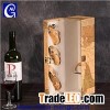Custom Handle Portable Wine Gift Packaging Pu Leather Box