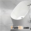 Easy Mataine Acrylic Solid Surface Stone Free Standing Oval Bathtub