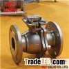 DIN PN16 Stainless Steel CF8 Flanged 2PC Ball Valve With New Type ISO5211 Mounting Pad