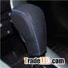 Black Genuine Leather Gear Shift Knob Cover For Chevrolet Cruze Captiva 2013 2012 2011 Automatic Tra