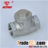 API Stainless Steel Threaded Ends 200WOG Swing Check Valve 1/2~2'' NPT/BSP/BSPT/DIN259