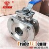 DIN Stainless Steel Wafer Type Full Port Ball Valve With Direct Mounting Pad