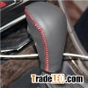 Black Genuine Leather Suede Gear Shift Knob Cover For Ford Mondeo Mk4 2007-2012 Automatic