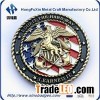 Zinc Alloy Souvenir Coin By Plating Chrome With Glitter Painting Odd Edge