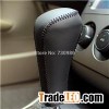 Black Genuine Leather Gear Shift Knob Cover For Peugeot 307 Peugeot 408 Automatic