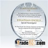 Officer Appreciation Plaque