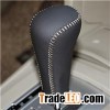 Gear Shift Knob Cover For Mitsubishi Lancer EX Automatic Car Special Hand-stitched Black Genuine Lea