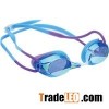 Rainbow Mirror Lens Optional Nose Belt Racing Swim Goggle for Girls