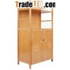Factory bamboo clothes closet tow opening doors with storage